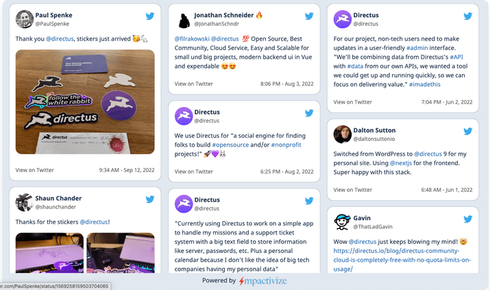 Community Wall of Love / Testimonials